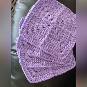 Crochet Granny squares 4pc